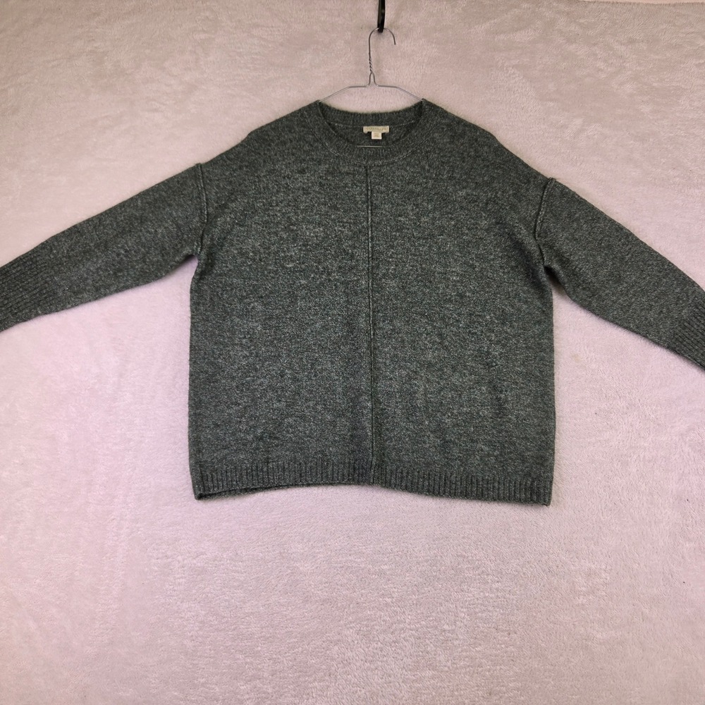 Legendary Outfitters Mens Small Green Heathered Crewneck Sweater Drop Shoulder